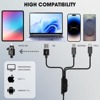 cainda aluminum alloy bracket stand with U-shaped base for USB and WiFi microscopes - view 6