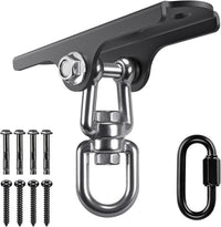 2Pack Heavy Duty Swing Hanger 180° Ceiling Swing Mount 2000 LBS - 360° Swivel Dual U-ring Swing Hanger ( 1 Pack )