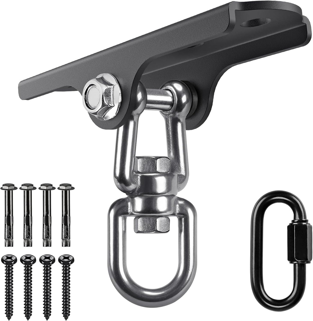 2Pack Heavy Duty Swing Hanger 180° Ceiling Swing Mount 2000 LBS - 360° Swivel Dual U-ring Swing Hanger ( 1 Pack )