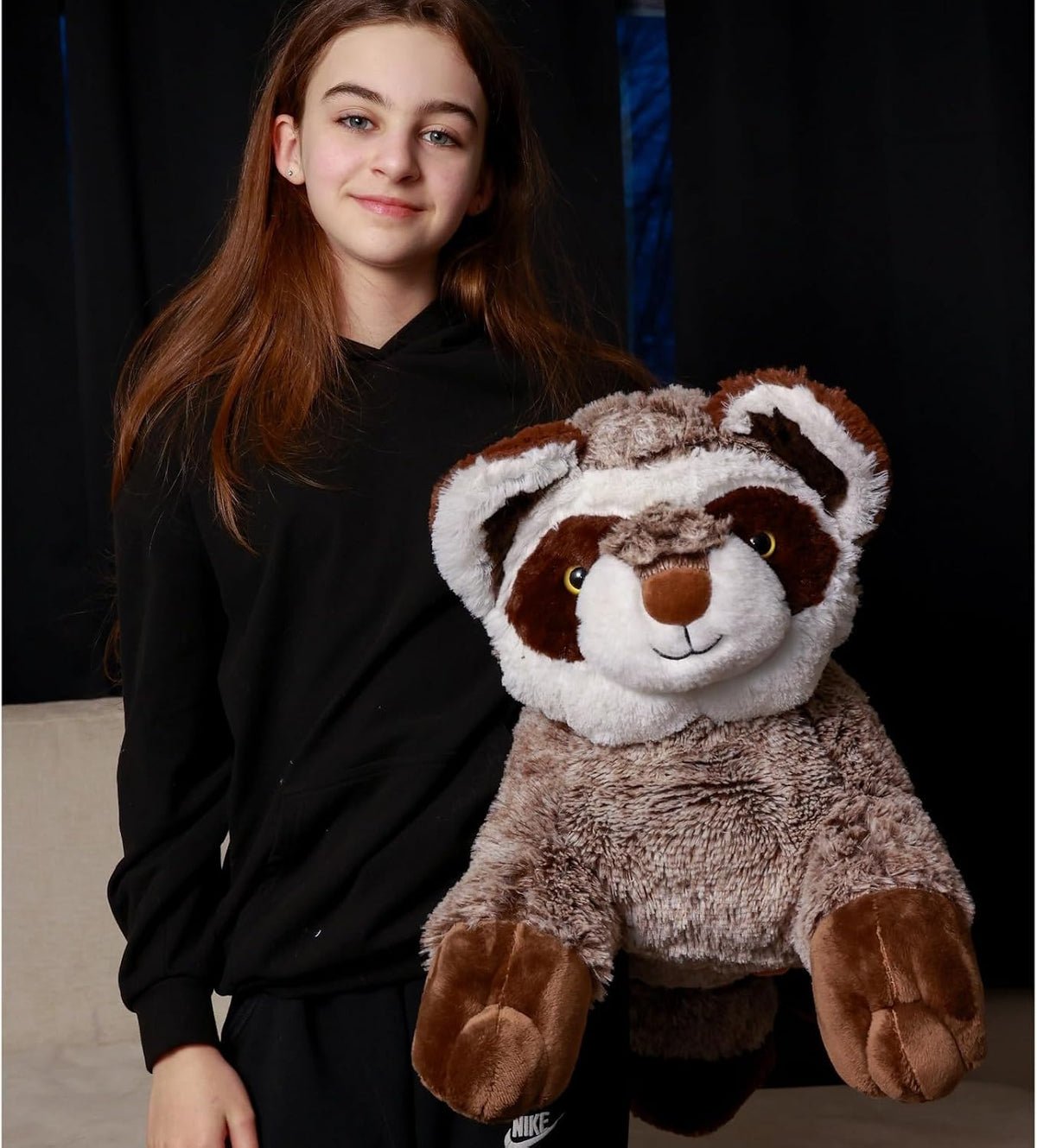 BENINY 31 Inch Giant Bunny Stuffed Animal - Raccoon_brown 30in - image 3
