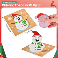 4 Pack Halloween Wooden Puzzles for Kids Jigsaw Puzzles Halloween - Christmas - image 4