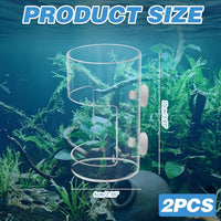 2Pcs Aquarium Fish Feeder Feeding Tray with Suction Cup - 2Pcs - image 2