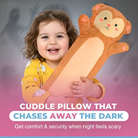 Cuddle Paws Unicorn Plush Body Pillow for Kids, Soft Toy - Monkey / Medium - 35 Inches - image 2