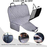 VIVAGLORY Dog Seat Cover Dog Hammock, Standard - Large (width 56") / Heather Black - image 3