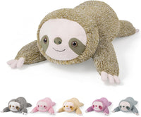 gnomantic Turtle Weighted Stuffed Animals, Plush Pillow for Kids – Fun for Kids & Family - Green Sloth / Medium / Sloth