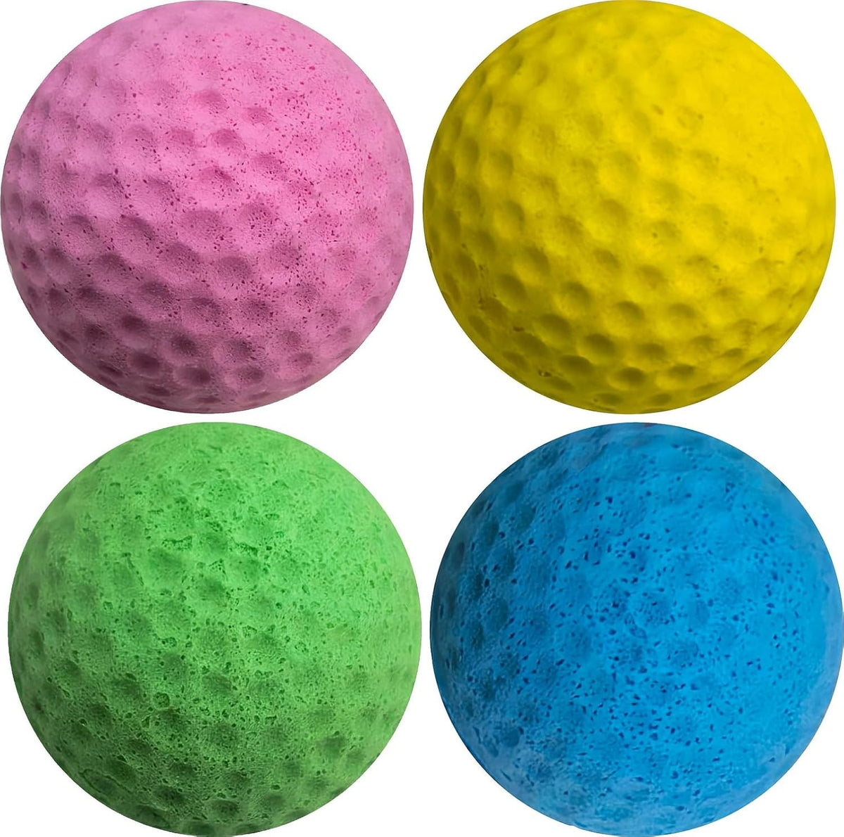 Cat Foam Ball Cat Sponge Ball Toy Soccer Toy – Essentials for Cats - 4 Pack Mixed