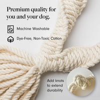 LAY LO Natural Cotton Dog Rope Toy for Small & Medium Dogs - image 3