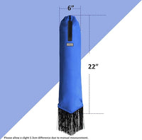 Harrison Howard Smooth Lightweight Adjustable Fastener Nylon Horse Tail Bag with Fringe