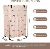 Tchvt Ultra Blackout Birdcage Cover - Bird Designs / 19.0"L x 19.0"W x 40.0"H - image 2