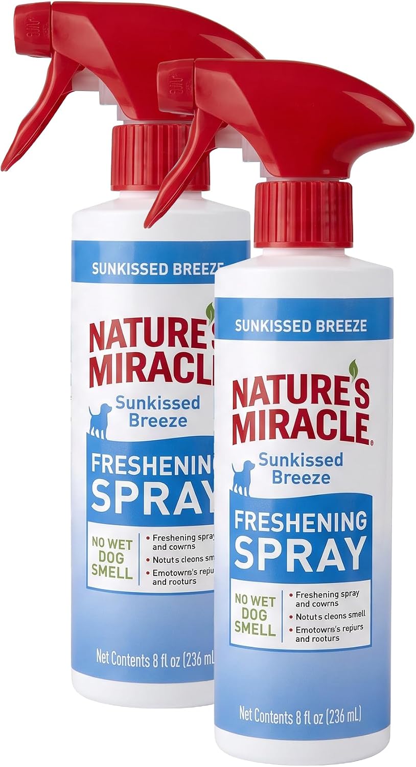 Nature's Miracle Freshening Spray for Dogs - Sunkissed Breeze / 8 fl oz (Pack of 2)