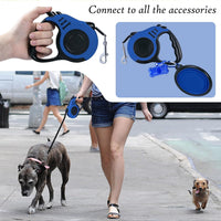Retractable Dog Leash, 10 FT Dog Leash for Small Medium Dogs up to 22lbs, Pet Tape with Anti Slip - 10ft (for Dogs Up to 22lbs) / Blue - image 4