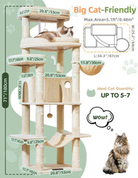 Taoqimiao Heavy-Duty Cat Tree - Beige - image 2