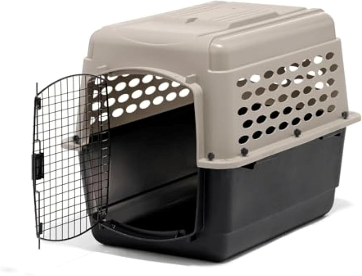 Petmate Vari Dog Kennel, Carrier for Large Dogs, Taupe and Black - 32.0"L x 22.5"W x 24.0"H / Kennel Only