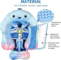 Mambobaby Float with Canopy Size Improved Non Inflatable Infant Baby - Jellyfish Purple - image 2