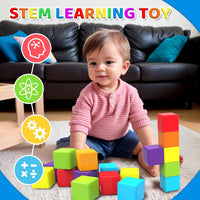 Magnetic Building Blocks Large - Multicolor - 36 Pieces - image 3