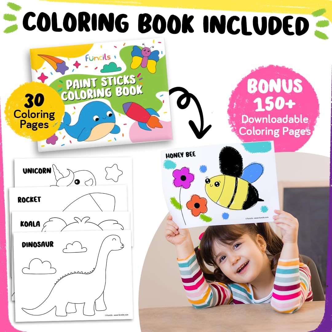 24 Thin Washable Paint Sticks for Kids - 24 Thin - image 4