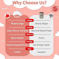 Agape Bird Mirror for Cage， Bird Toys with Perch and Slow Feeder to Expend Energy, Small Parrot Swing, Interactive Toys for Cockatiel, Lovebird, Parakeet, Conure, Finch, and Budgies