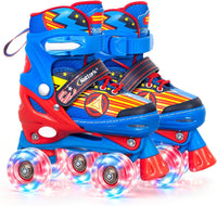 Kids Roller Skates for Boys - Star Blue / X-Small(7C-9C)