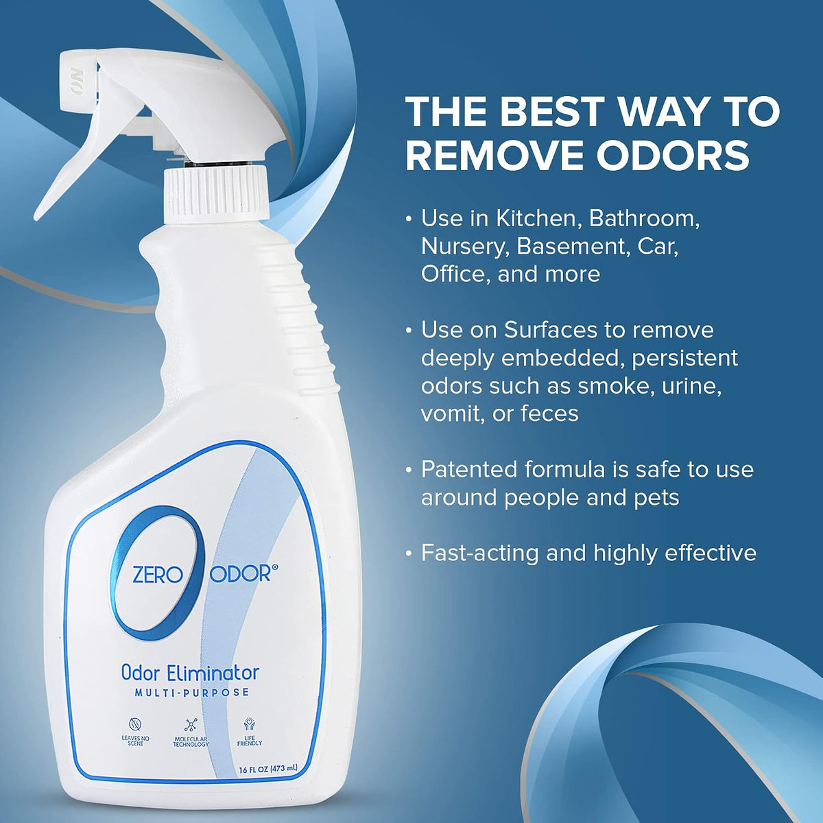 Zero Odor Multi-Purpose Odor Eliminator - 16 Fl Oz (Pack of 1) - image 4
