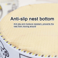 寵幸 Ramen Noodle Cute Cat Bed, Soft Warm Washable Kitten Bed - 15.7"L x 15.7"W x 7.9"Th / yellow white - image 4