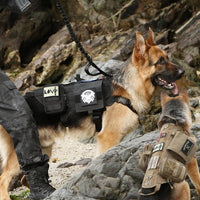 Tactical Dog Vest Harness with 3 MOLLE Bags&1 Bungee Leash – Essentials for Dogs - Black / L:Harness neck 11.4"~18.9", chest 20.1"~35.4" - image 2
