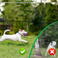 XiaZ Dog Tie Out Cable, Pet Lead for Yard, Camping, Outdoor - 120ft for 1 dog / Silver - image 4