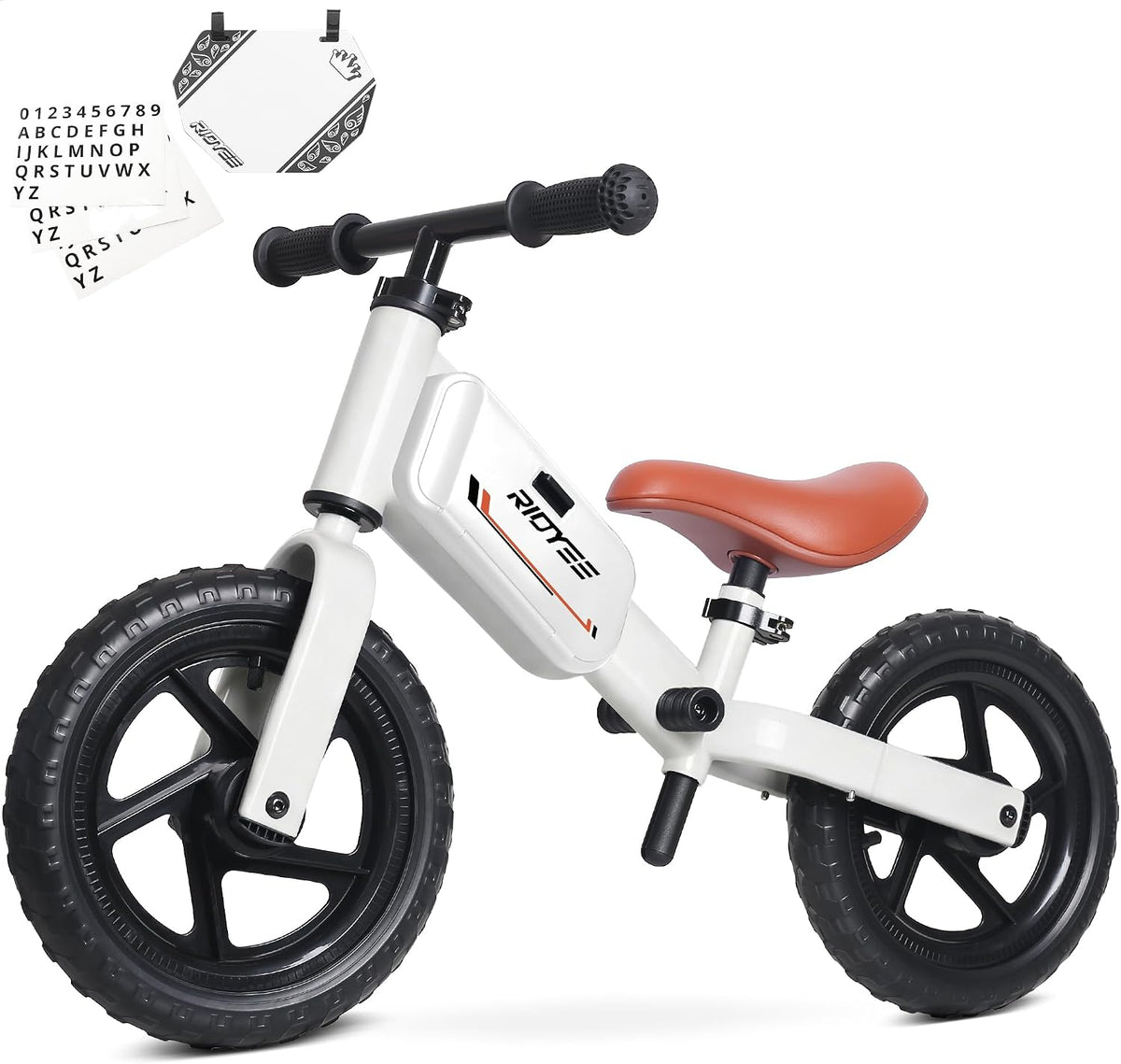 RIDYEE Toddler Balance Bike 2 Year Old - Snowy