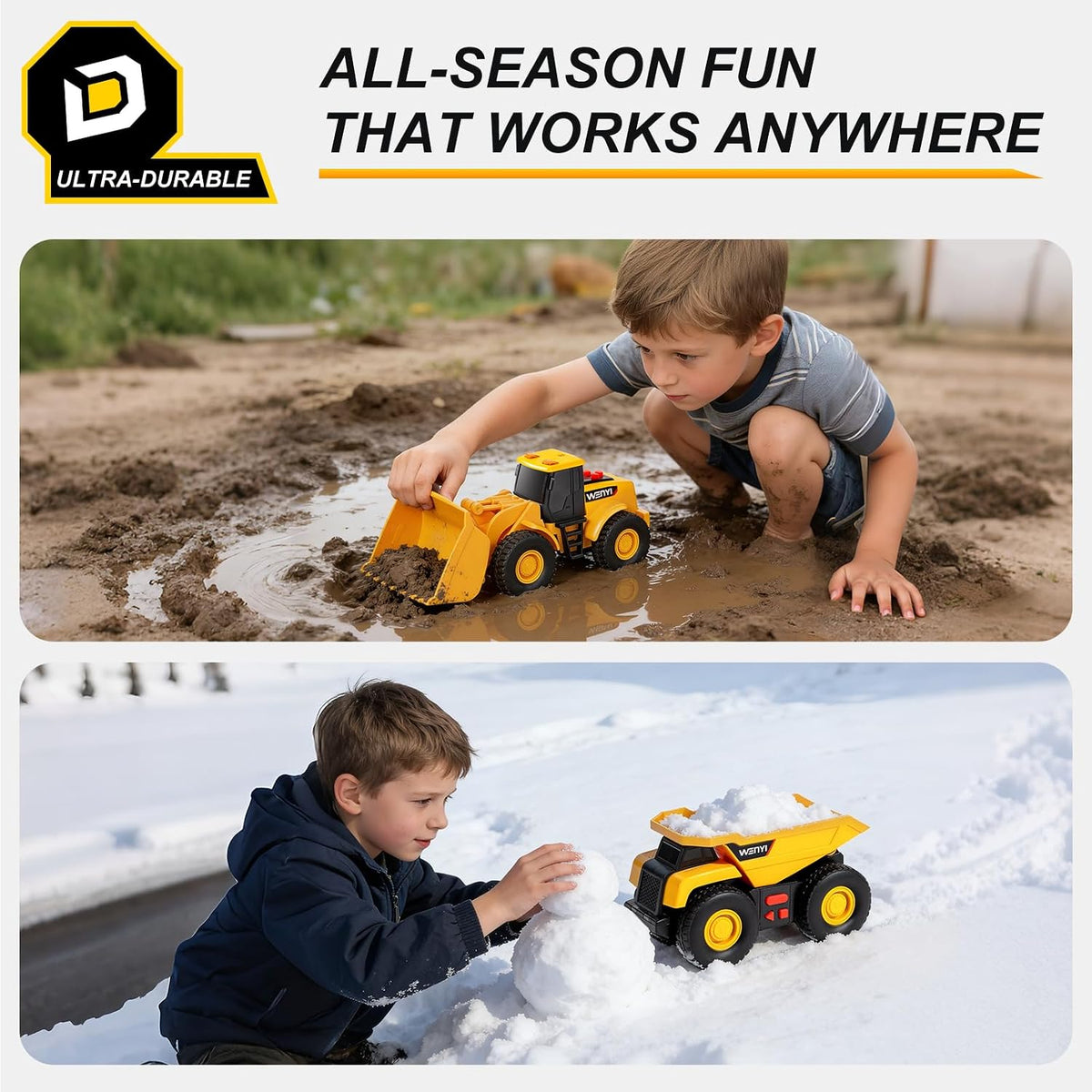 YySiRui 16 inch bulldozer toy with movable blade and rubber tires - view 20