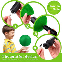 Yunsailing bulk dodgeballs, 24 6 inch playground balls with air pump - view 13