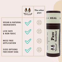 Natural Dog Company Paw Soother Balm & Wax for Dogs, Moisturizing Relief for Dry, Cracked Paws, Lick-Safe, Repairs & Heals, Protects Against Extreme Weather, Coconut Oil & Vitamin E, 2 oz Stick