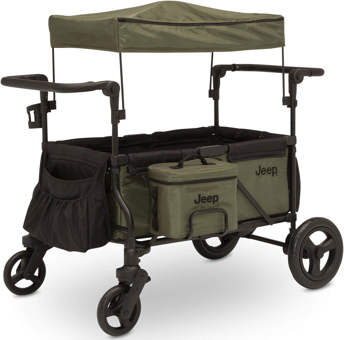 Jeep Deluxe Wrangler Stroller Wagon with Cooler Bag and Parent