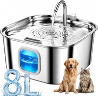 Dog Water Fountain for Large Dogs - Square Window