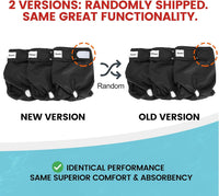 Avont 3 Pack Reusable Dog Diapers - Pure Color - 3 Black / S - image 3