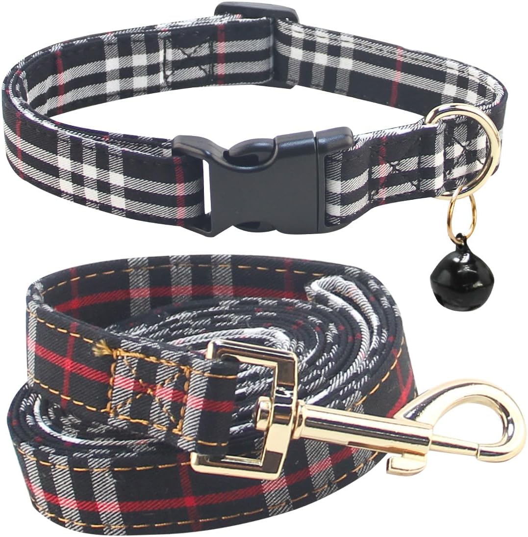 SuperBuddy Dog Collar, Adjustable Dog Collar with Bowtie - Large / black-1