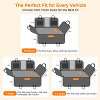 URPOWER Back Seat Extender for Dogs - Black / L - Extended/Double Cab Trucks - image 3