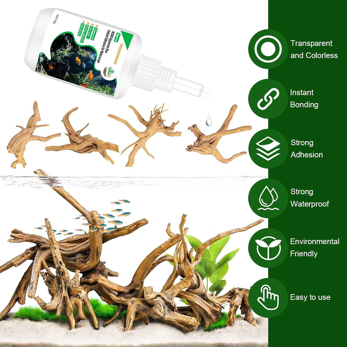 Special Aquarium Liquid Glue for Fish Tank Landscaping - image 2