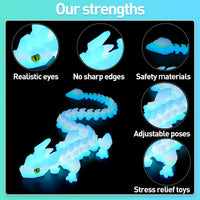 3D Printed Dragon Eggs with Dragon Inside - Glow in the Dark - image 2