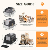 Stainless Steel Litter Box - Gray / 17.4'' x 13.5'' x 12'' - image 2