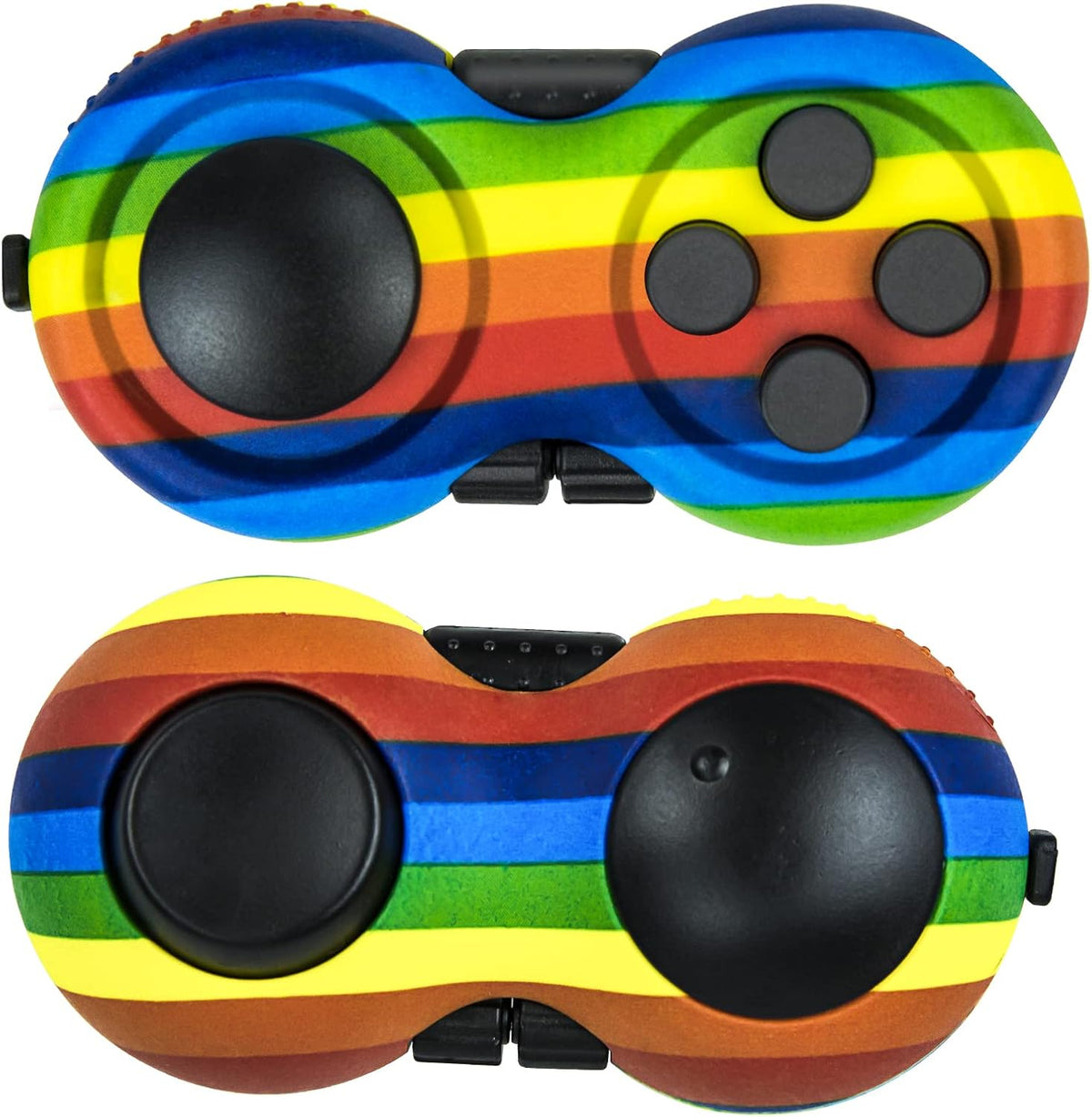 Original Fidget Toy Game, Rubberized Classical Controller – Fun for Kids & Family - 1 / Rainbow Style - image 2