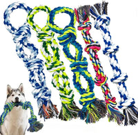 Rocfish [4 Pack] Dog Rope Toys for Aggressive Chewers - Multicolour / 5 Pack - Dog Rope