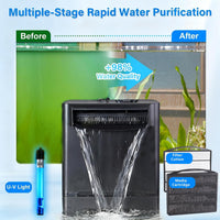 IX-120 Turtle Tank Filter Aquarium Filter Power Adjustable 30-55 Gal. - Extra Large for 40-150 Gal - image 4