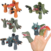 COGO MAN 20 piece rubber dinosaur finger puppets with heads, paws and feet - view 2