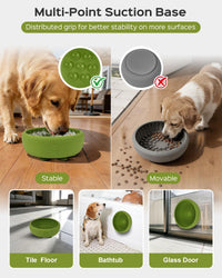 Dog Lick Bowl for Dogs S, Lick Mat, Dog Slow Feeder – Essentials for Dogs - Large / GREEN - image 2