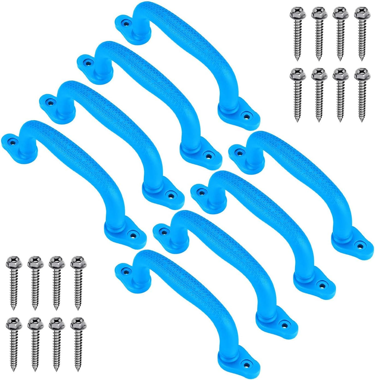 Dolibest Set of 4 Safety Playground Handles - Blue-8pcs