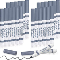 Janlaugh washable markers bulk pack of 24 broad line markers with conical tips - view 6