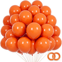 110pcs Black Balloon 12 inch - 5inch(small) / B09-orange