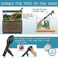 hygger Small Gravel Vacuum for Aquarium - L - image 4