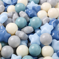 TRENDPLAY Star Ball Pit Balls for Toddlers 50 100 200 Count Star - Creamy Blue / 200 - image 4