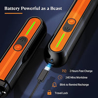 YABIFE 4-Lights Dog Nail Grinder, Easy Quick Locate Dog Nail Trimmers, for Puppy Paw Toenails or Pets from Small, Medium to Large, with Travel Lock, Whisper Quiet, Heavy Duty 3 Speeds