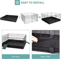 Rabbit Playpen，Small Animal Cage with Waterproof Mat - image 3